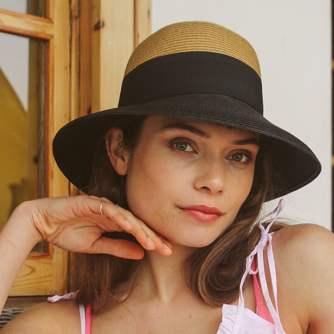 360Five Nina Bucket Hat | Black/Camel - KaryKase
