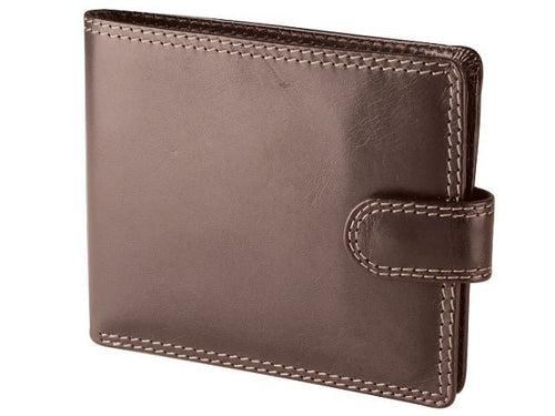 Adpel Dakota Leather Wallet With Tab | Brown - KaryKase