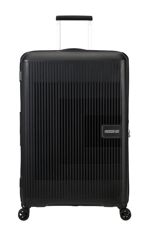 American Tourister Aerostep Expandable 77cm Large Spinner | Black - KaryKase