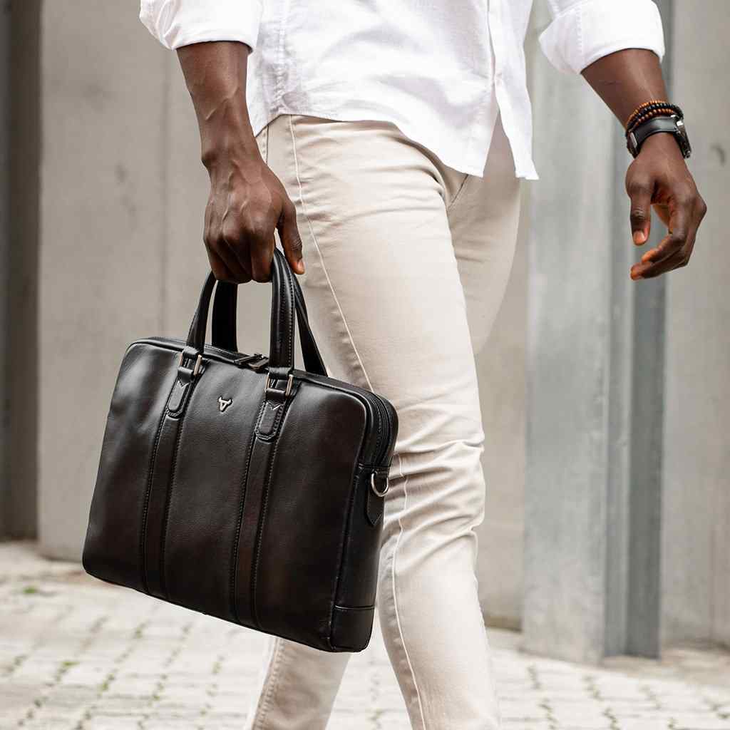 Brando Winchester 15" Double Laptop Bag | Brown - KaryKase