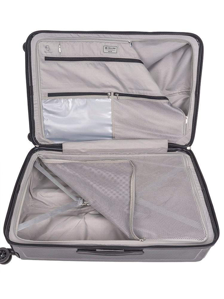Cellini Compolite Large 4 Wheel Trolley Case | Black - KaryKase