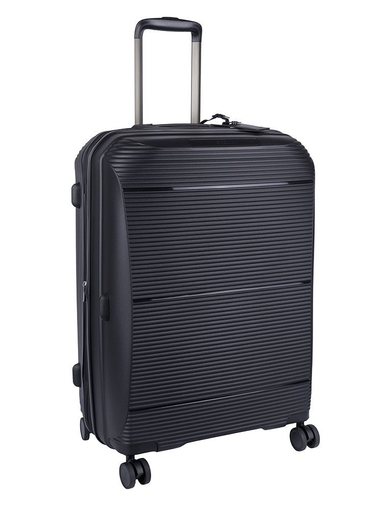 Cellini Qwest Medium 4 Wheel Trolley Case | Black - KaryKase