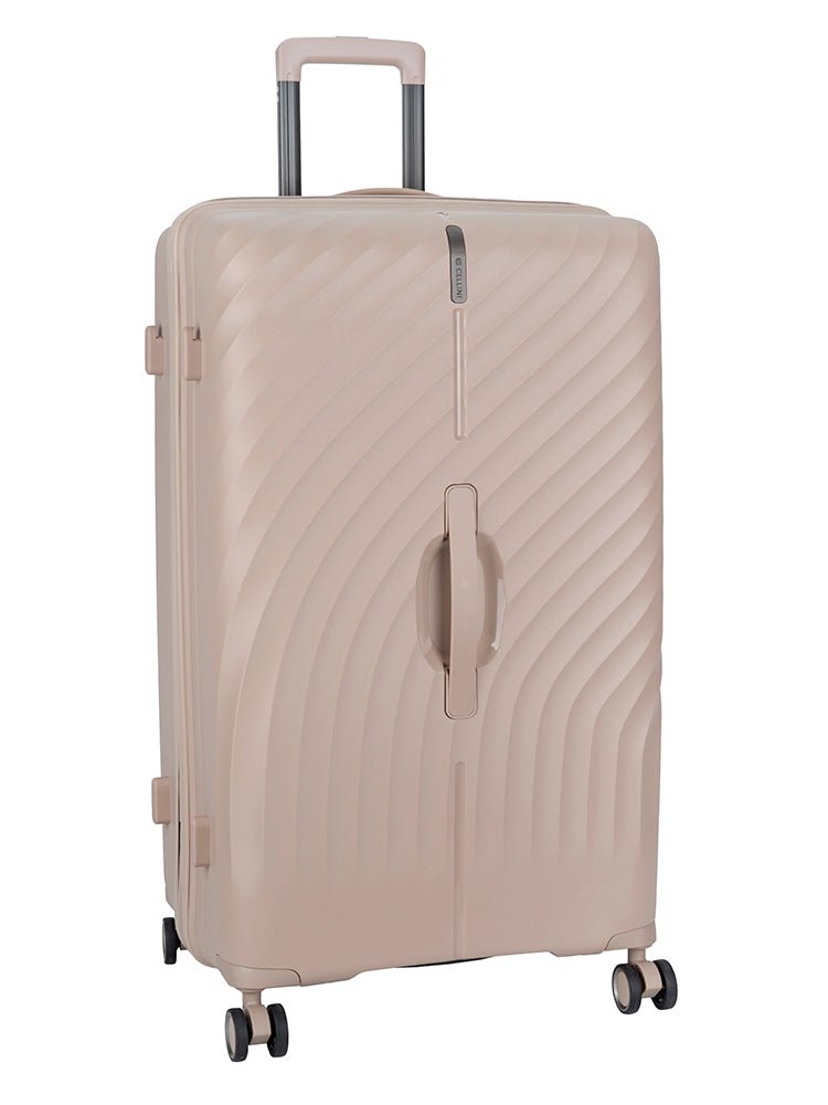 Cellini Xpedition Large Volume 4 Wheel Trolley Trunk | Champagne - KaryKase