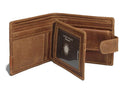 Johnny Black Rugged Leather 9CC Wallet | Brown - KaryKase