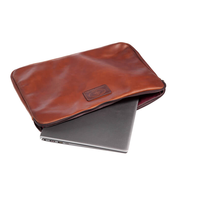 Melvill & Moon Leather Laptop Covers (X-Small) | Brown - KaryKase