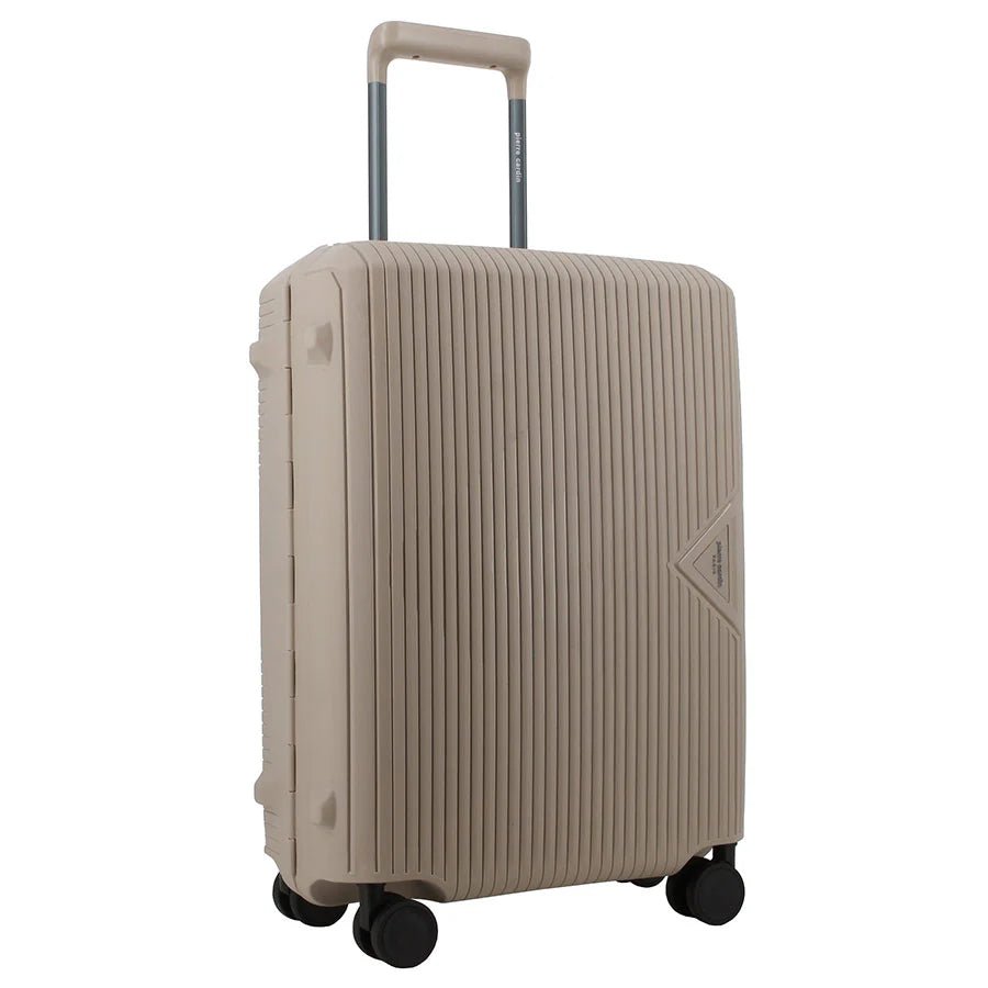 Pierre Cardin Cannes 55cm Cabin Clip Case Spinner | Beige - KaryKase