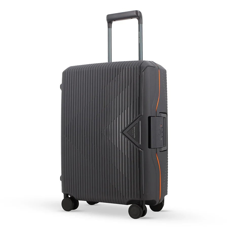 Pierre Cardin Cannes 55cm Cabin Clip Case Spinner | Charcoal - KaryKase
