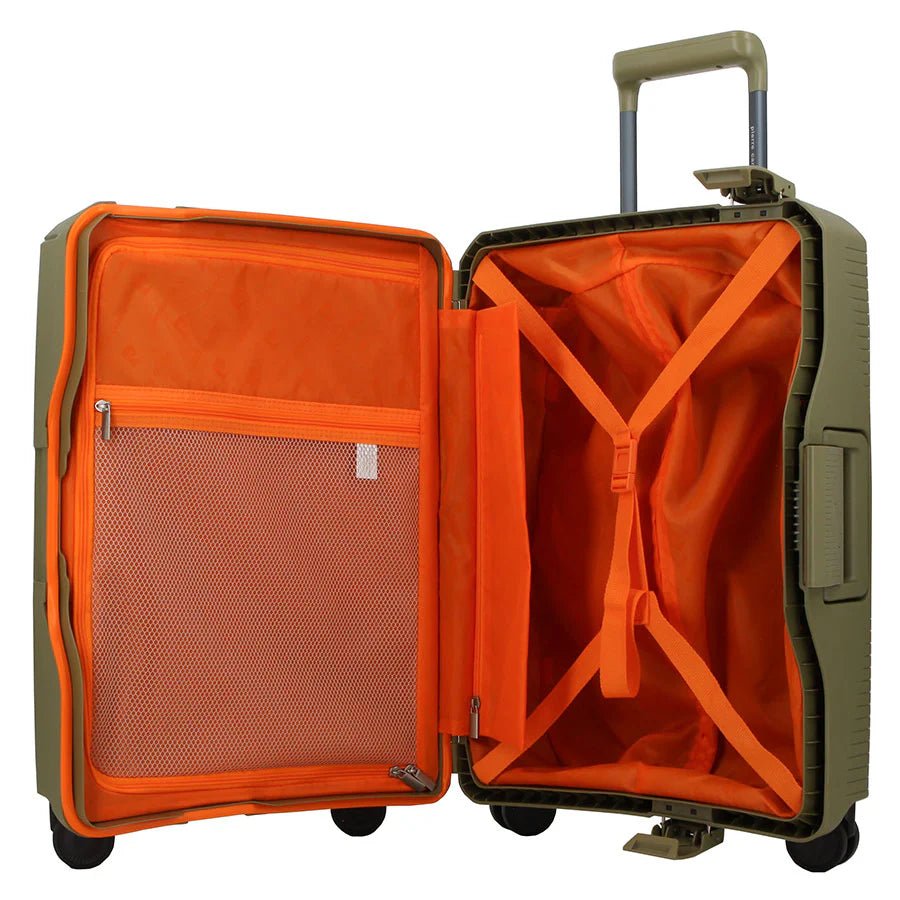 Pierre Cardin Cannes 55cm Cabin Clip Case Spinner | Green - KaryKase
