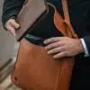 Tan Leather Goods - Alex Laptop Bag | Toffee - KaryKase