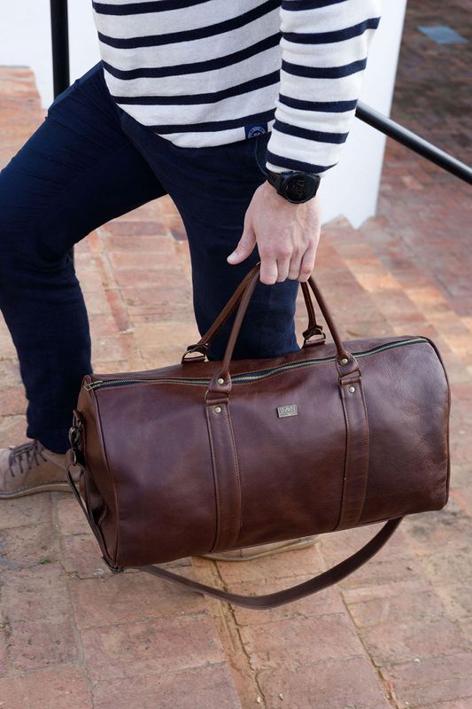 Tan Leather Goods Arthur Duffel Bag - KaryKase
