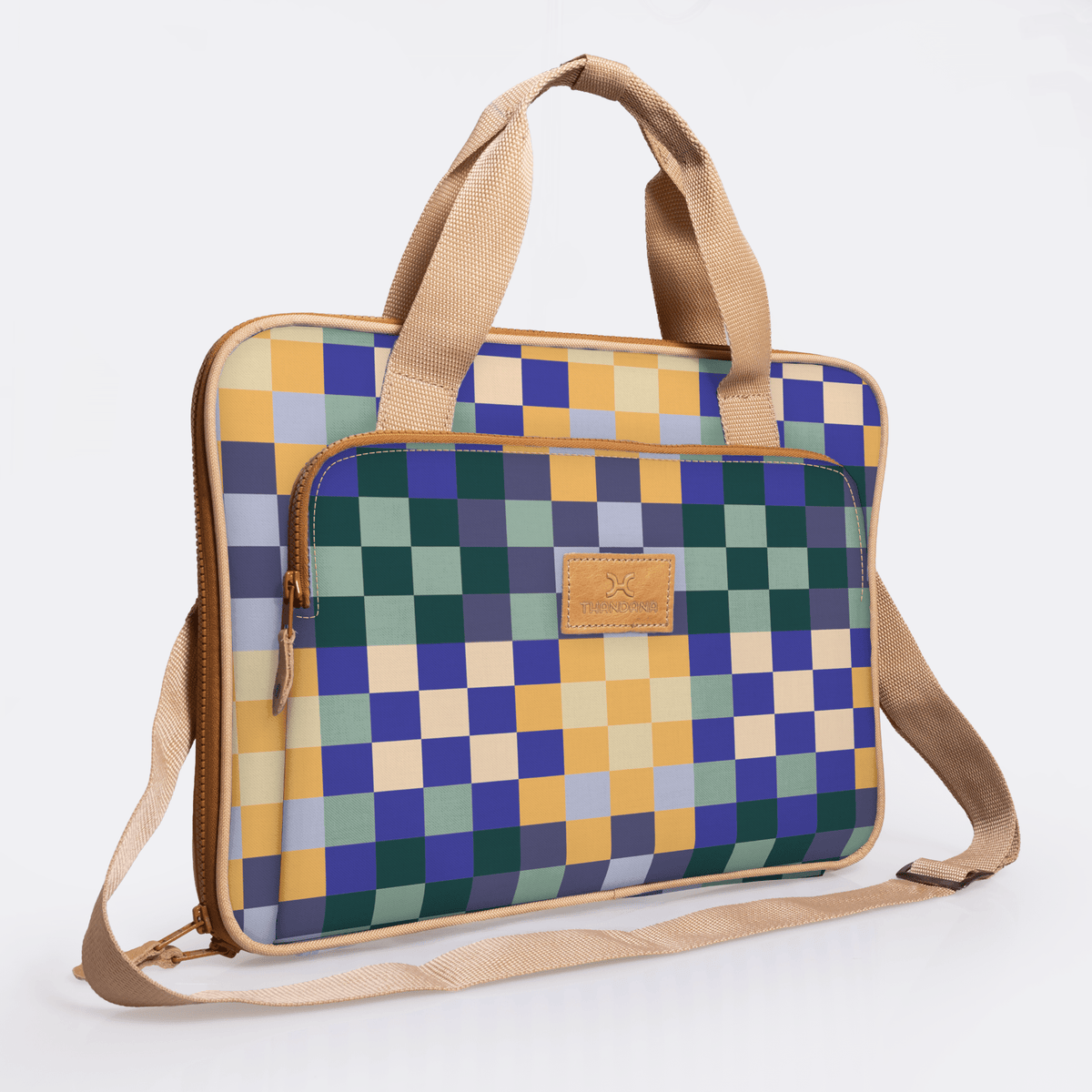 Thandana 15" Slimline Laminated Fabric Laptop Bag - KaryKase
