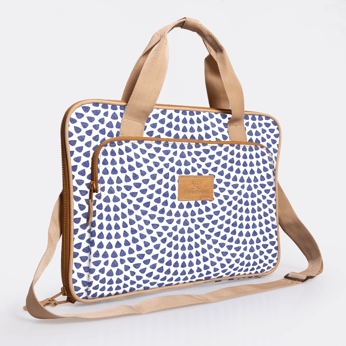 Thandana 15" Slimline Laminated Fabric Laptop Bag - KaryKase