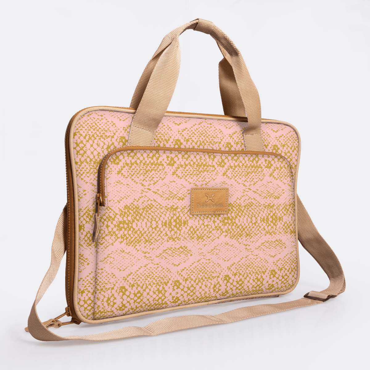Thandana 15" Slimline Laminated Fabric Laptop Bag - KaryKase