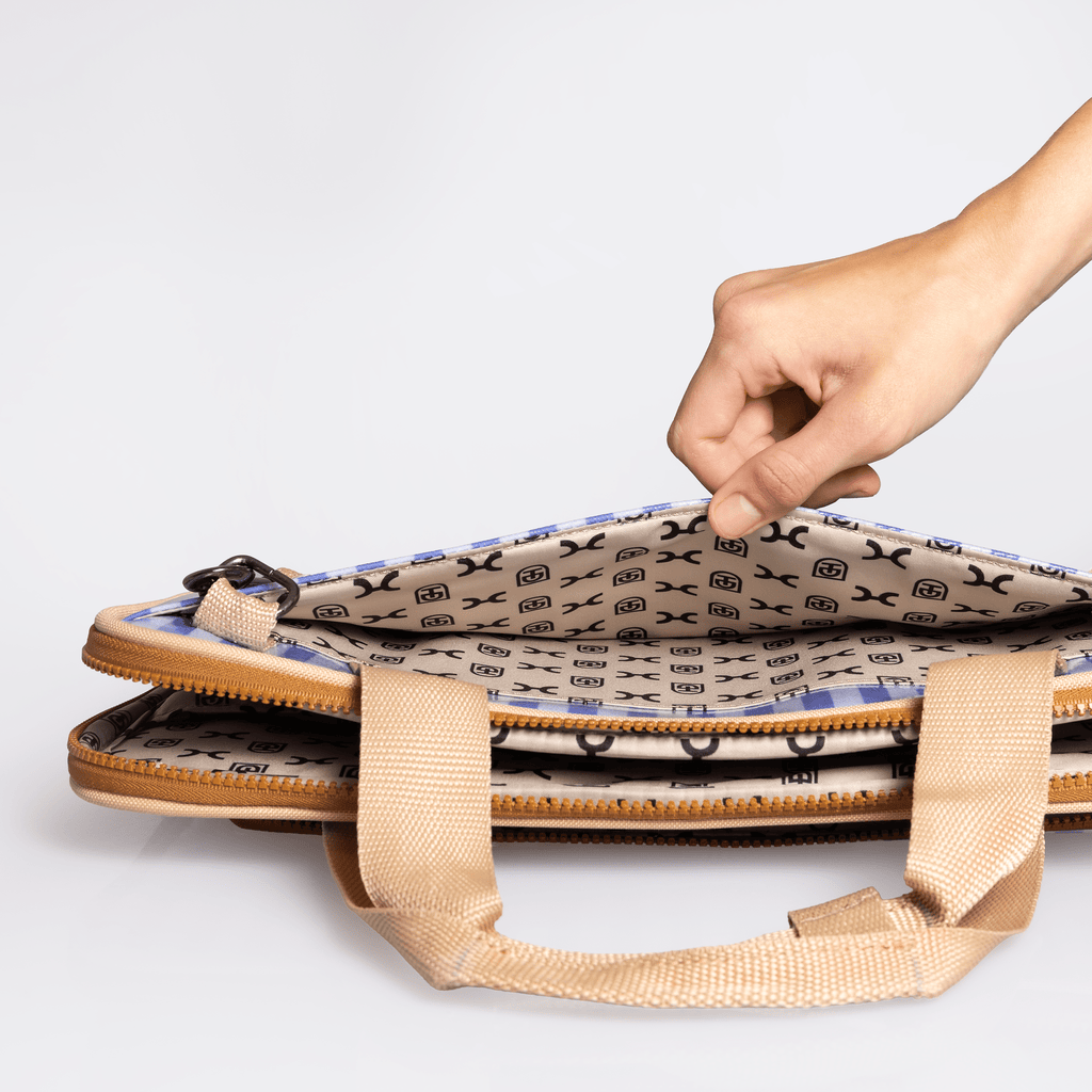Thandana 15" Slimline Laminated Fabric Laptop Bag - KaryKase