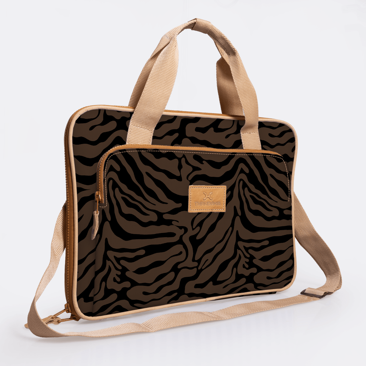 Thandana 15" Slimline Laminated Fabric Laptop Bag - KaryKase