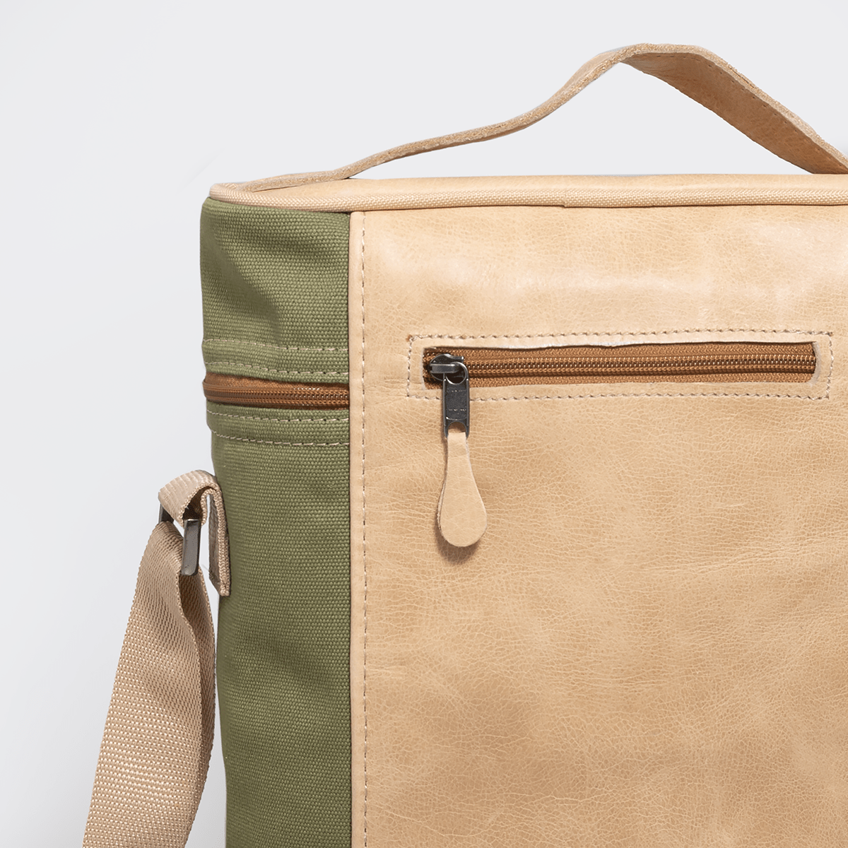 Thandana Canvas & Leather Jumbo Carry Wine Cooler - KaryKase