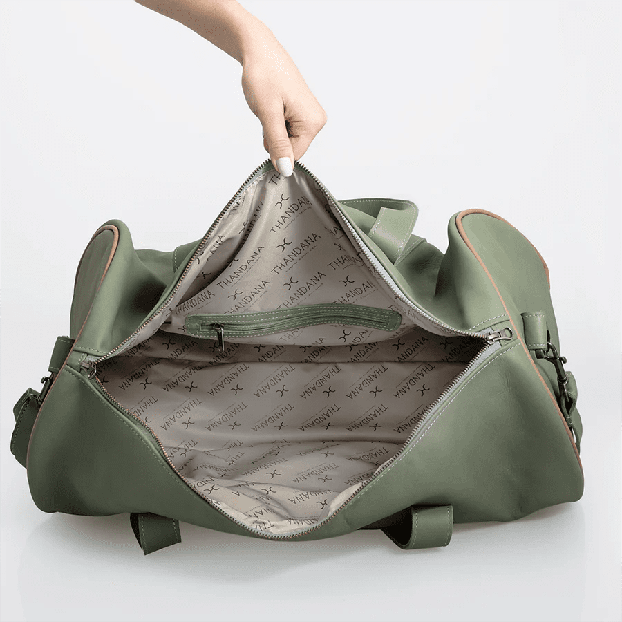 Thandana Classic leather Duffel Bag - KaryKase