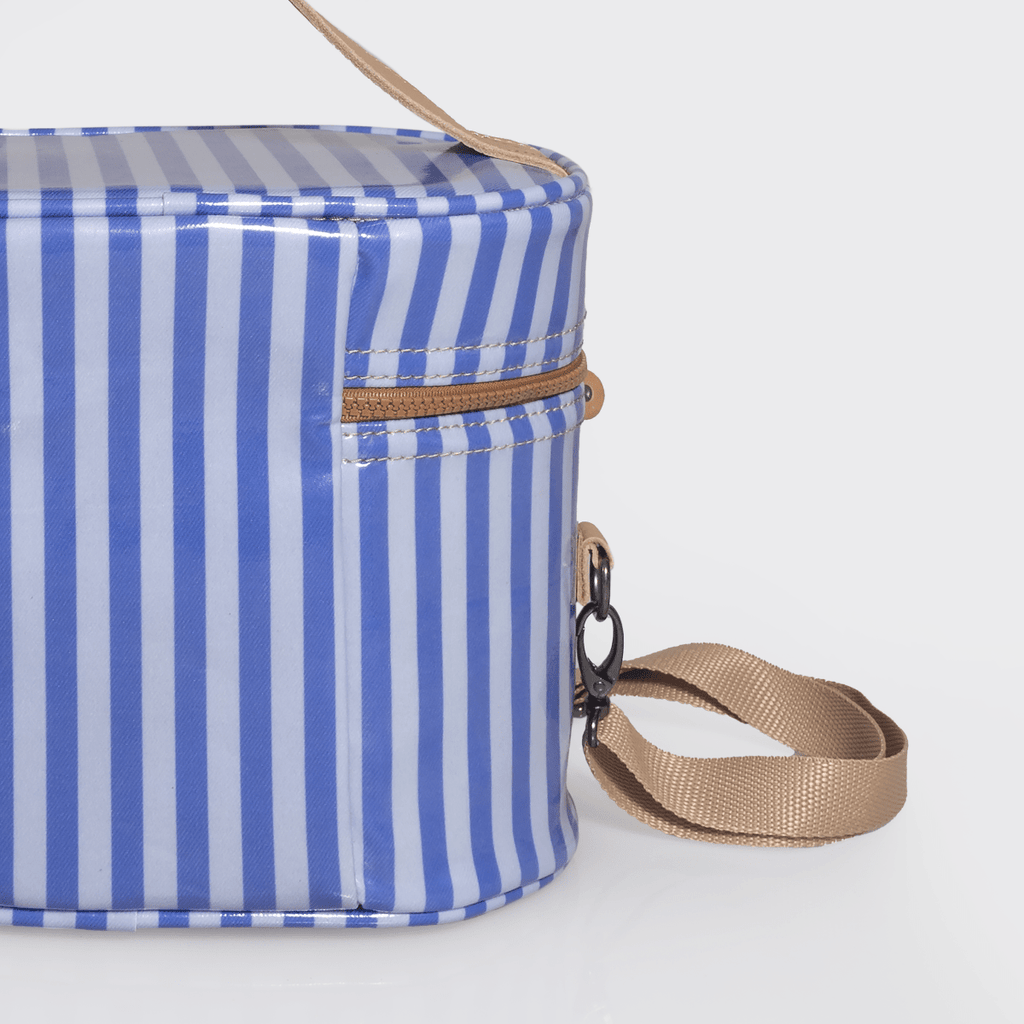 Thandana Laminated Fabric Bougie Vanity Bag | Beige - KaryKase