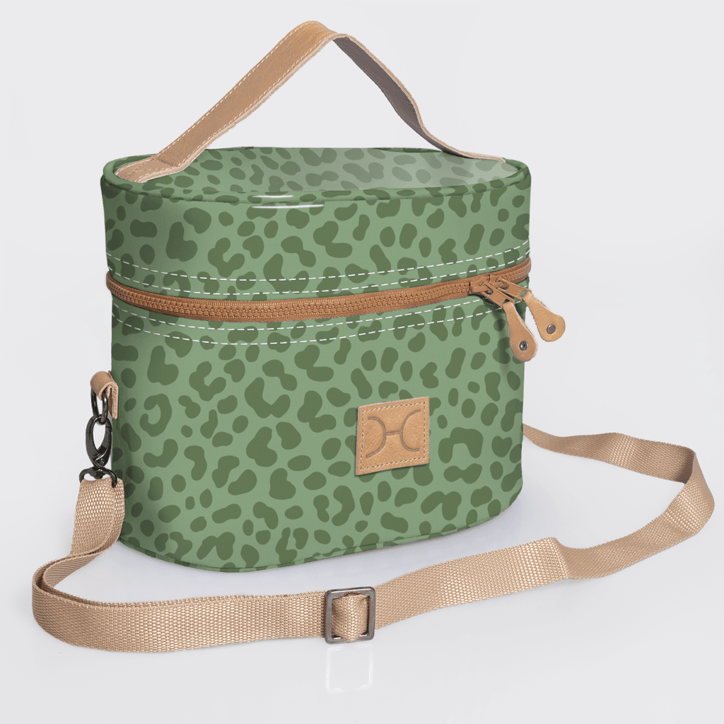Thandana Laminated Fabric Bougie Vanity Bag | Beige - KaryKase