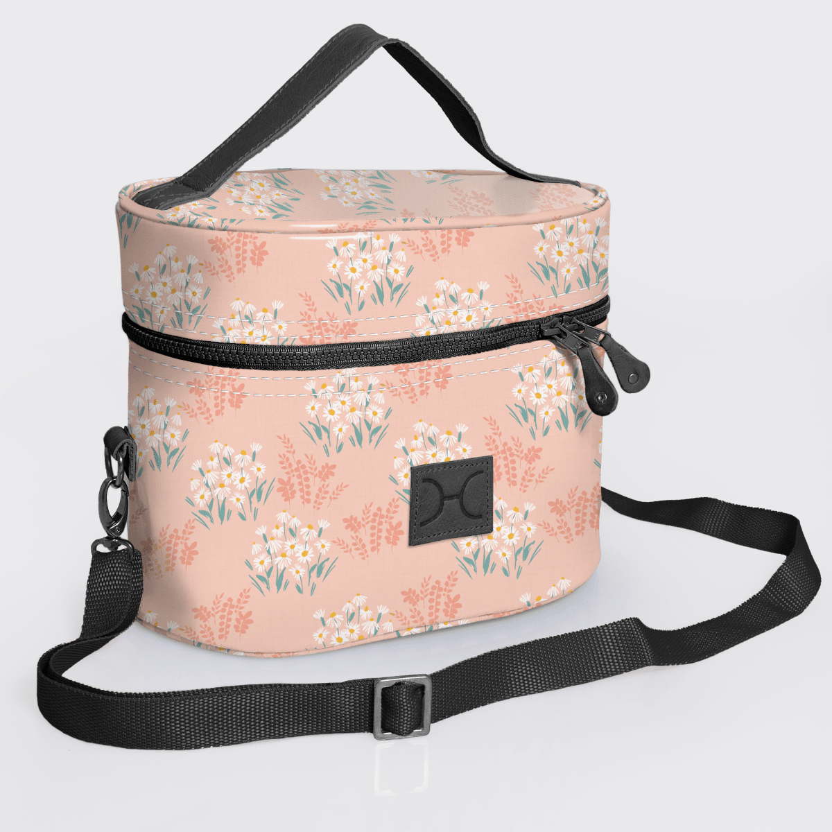 Thandana Laminated Fabric Bougie Vanity Bag | Black - KaryKase
