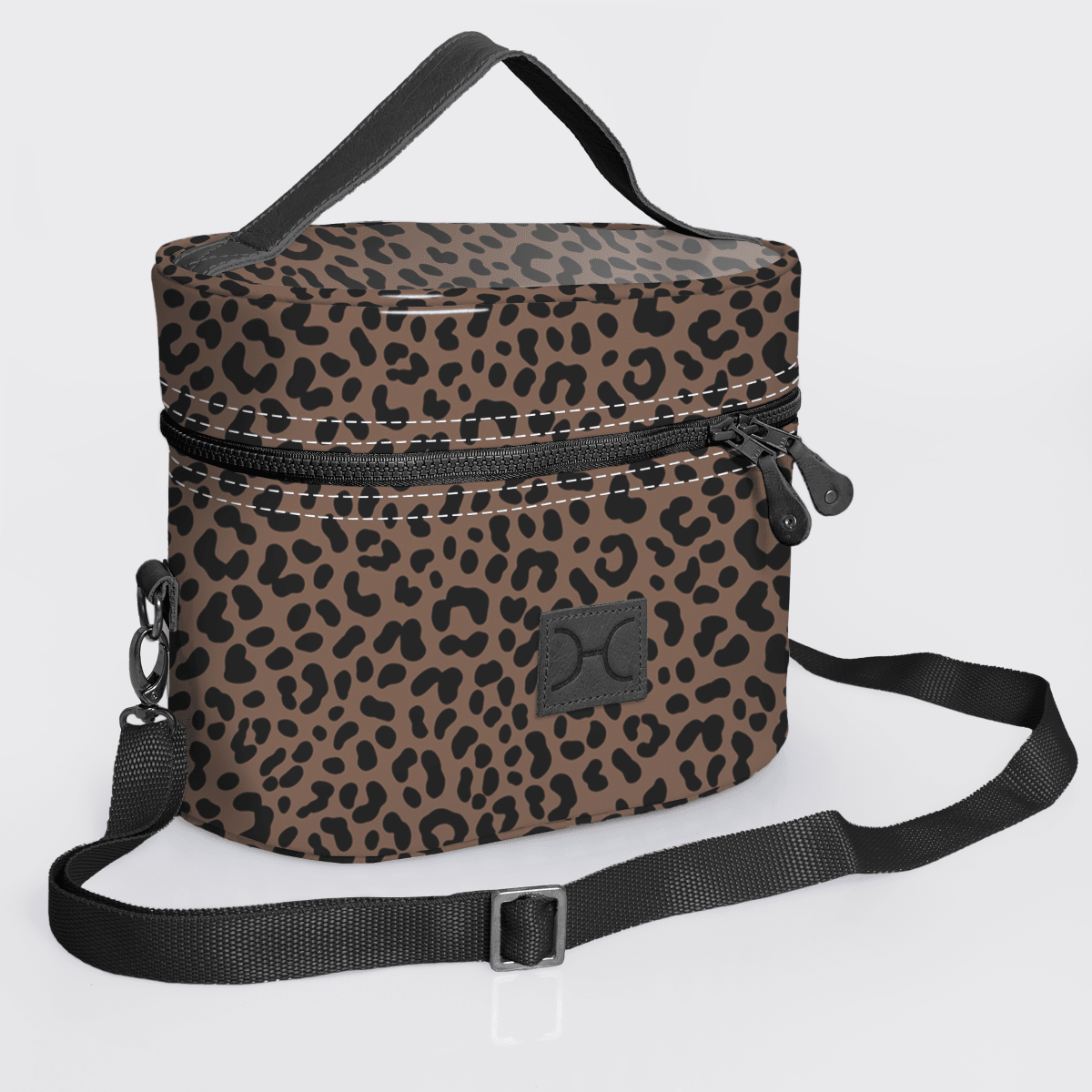 Thandana Laminated Fabric Bougie Vanity Bag | Black - KaryKase
