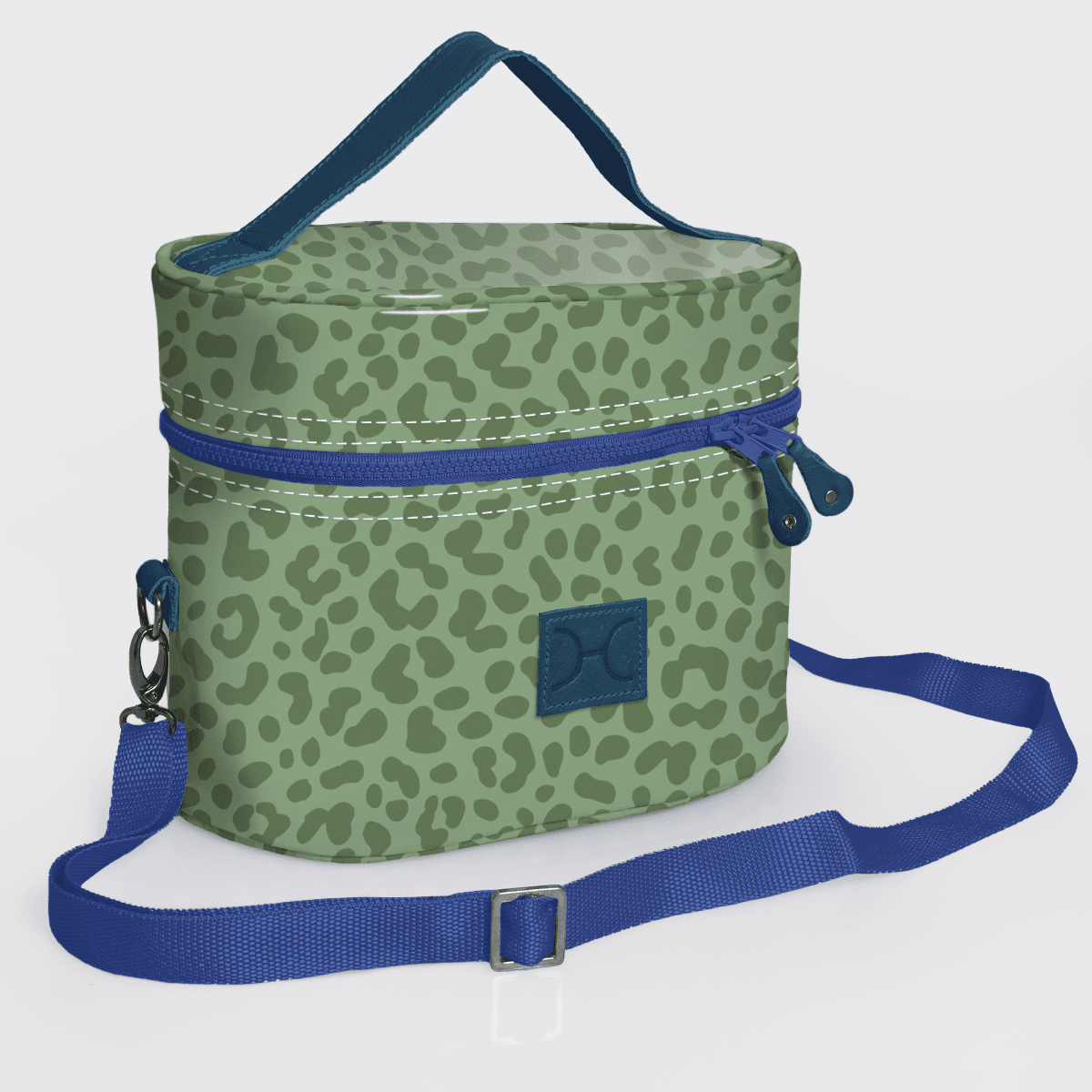 Thandana Laminated Fabric Bougie Vanity Bag | Blue - KaryKase