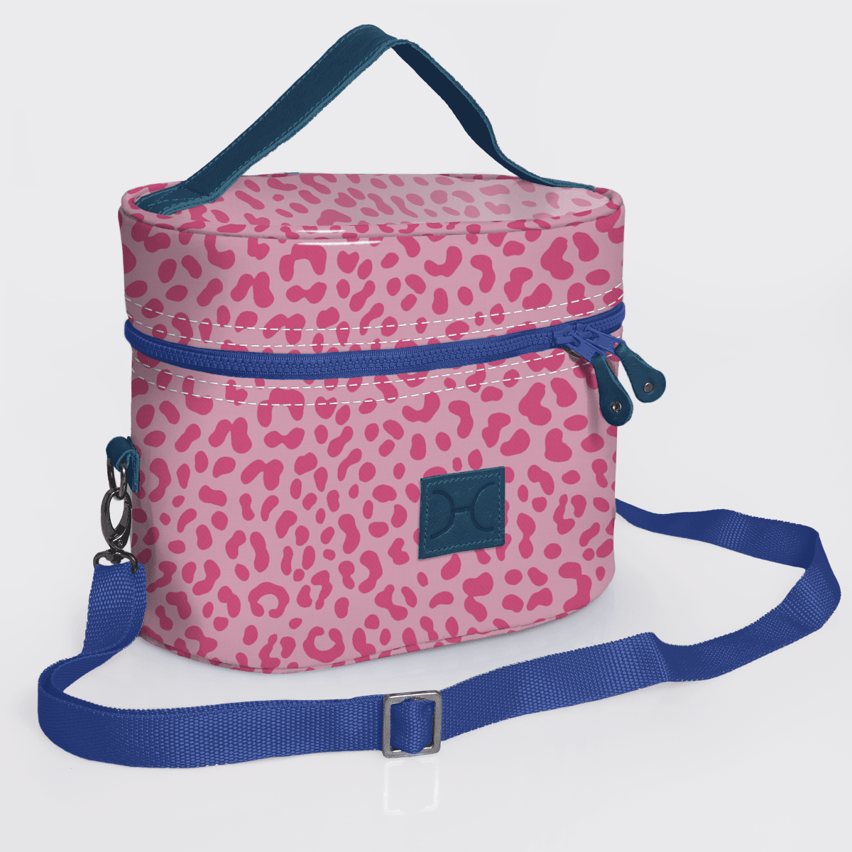 Thandana Laminated Fabric Bougie Vanity Bag | Blue - KaryKase