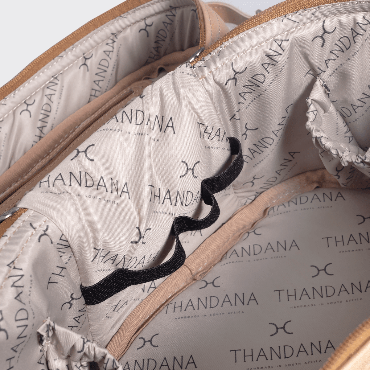 Thandana Laminated Fabric Bougie Vanity Bag | Olive - KaryKase