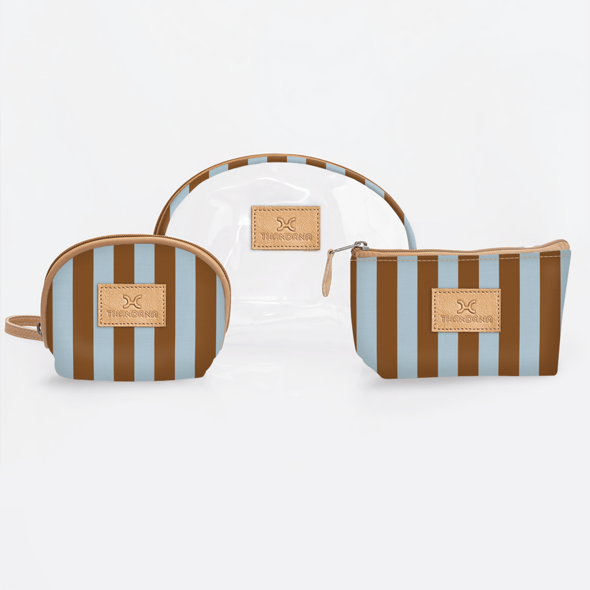 Thandana Laminated Fabric Clear Big Mouth Set - KaryKase