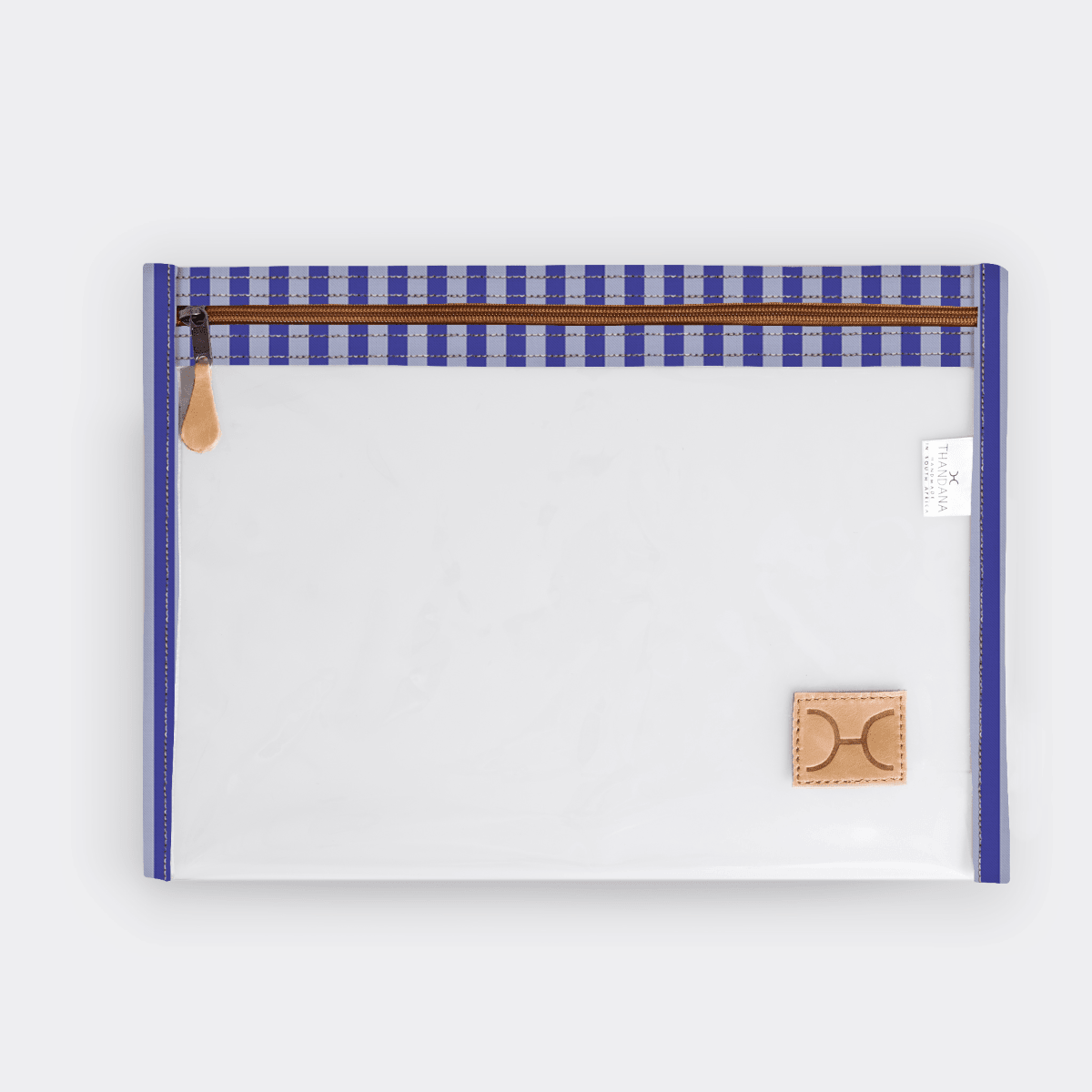 Thandana Laminated Fabric Clear Document Pouch - KaryKase