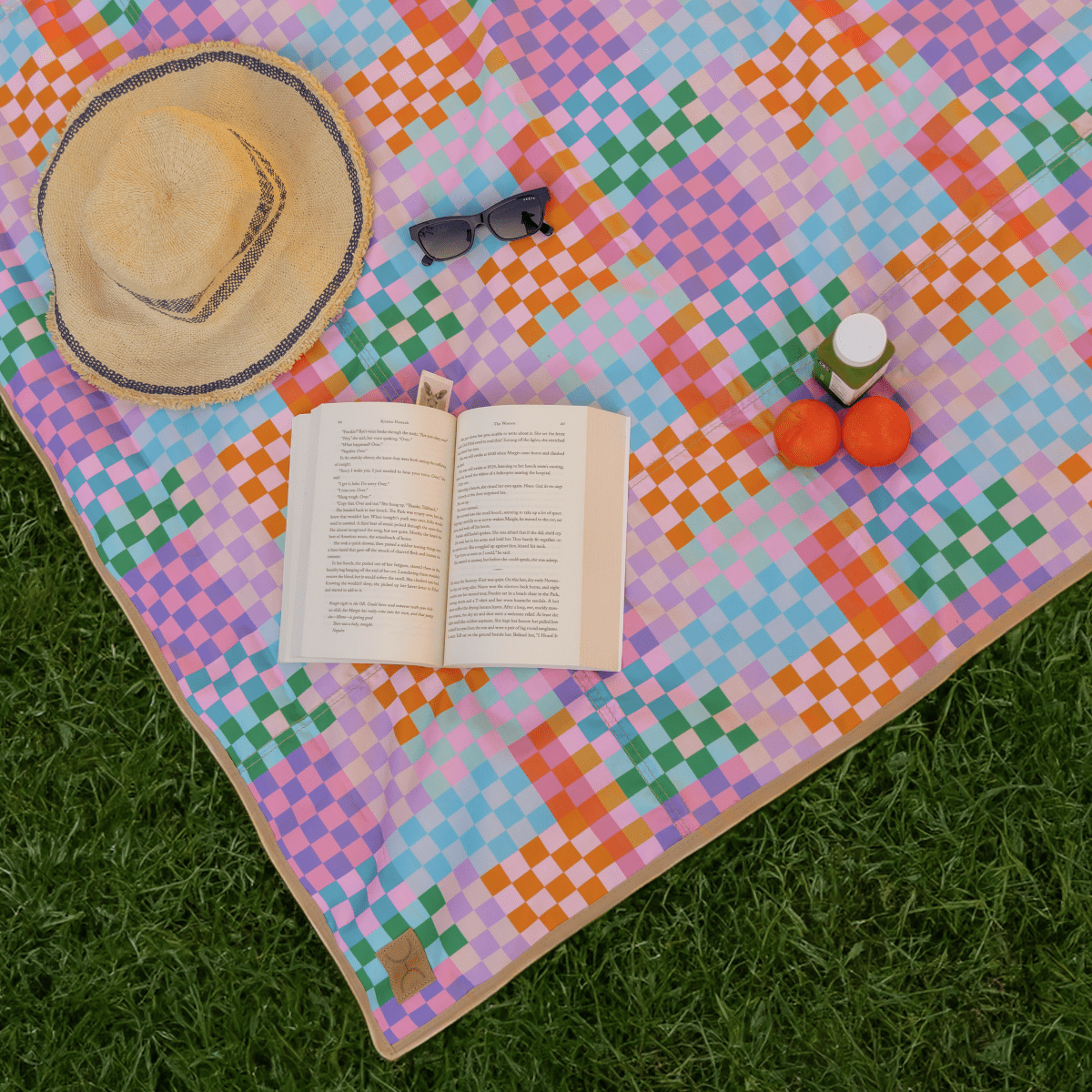 Thandana Laminated Fabric Compact Carry Picnic Blanket - KaryKase