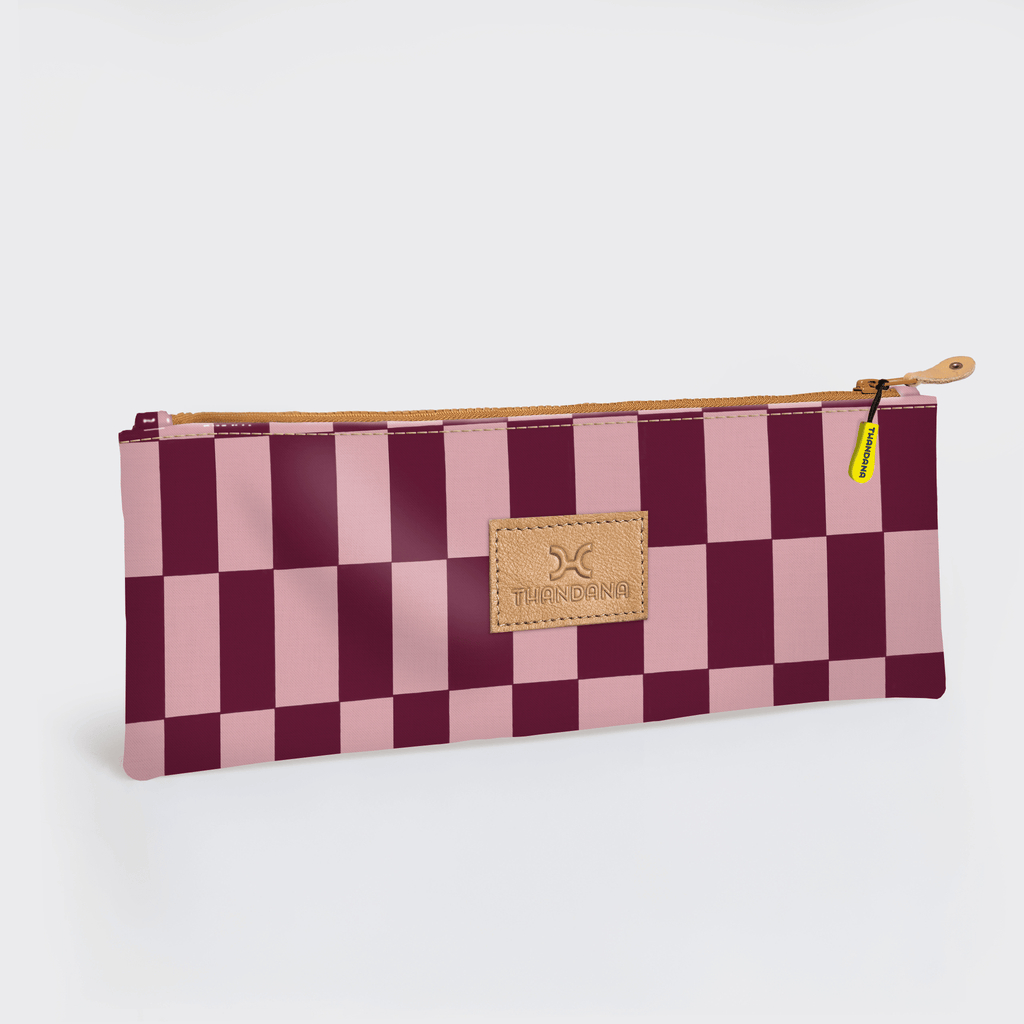 Thandana Laminated Fabric Doodle Pencil Pouch - KaryKase
