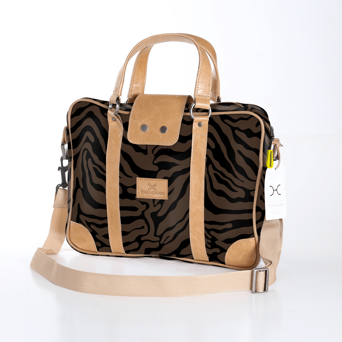 Thandana Laminated Fabric Laptop Bag - KaryKase