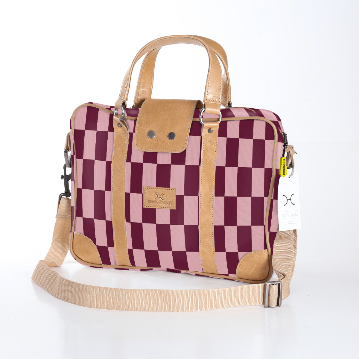 Thandana Laminated Fabric Laptop Bag - KaryKase