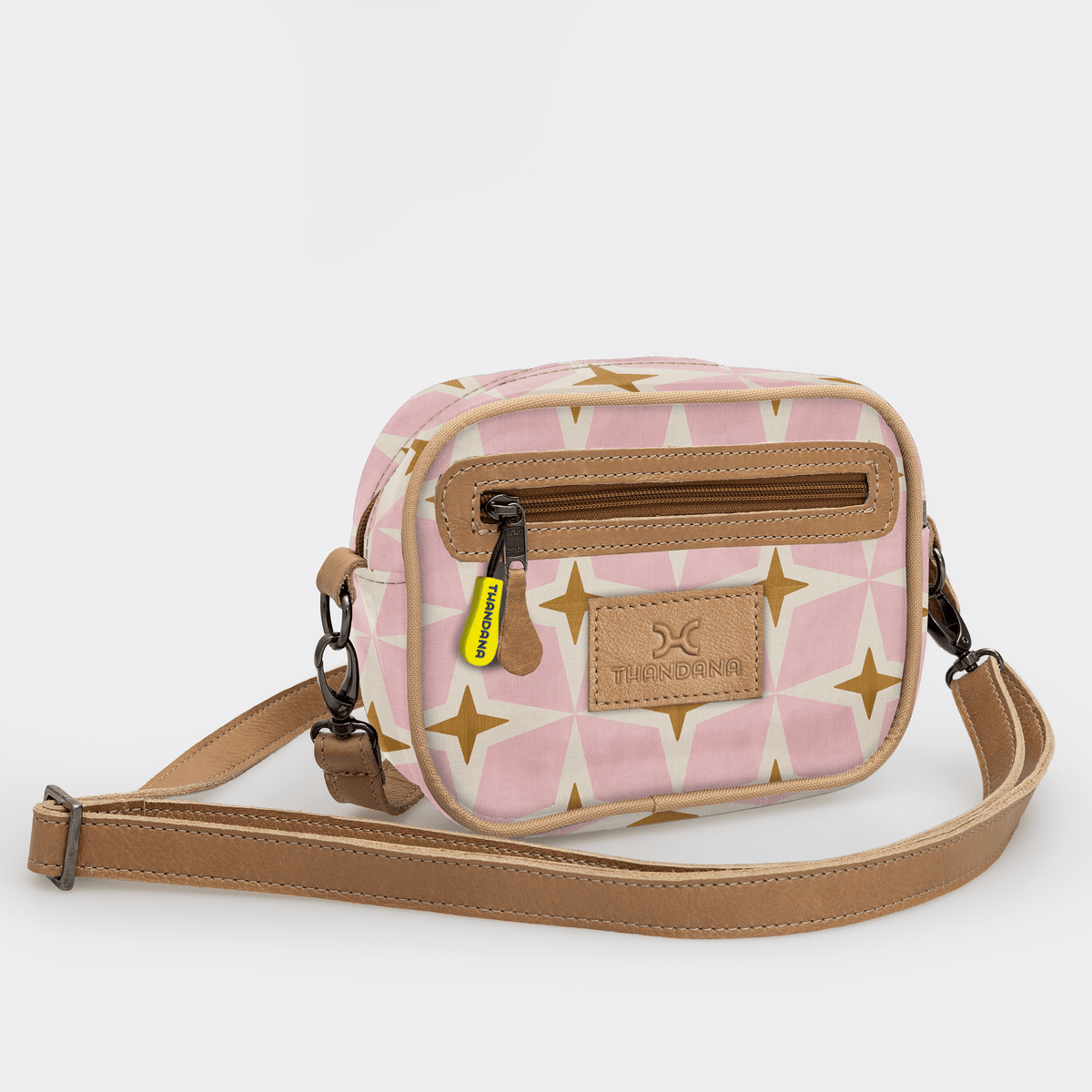 Thandana Laminated Fabric Lipstick Bag - KaryKase