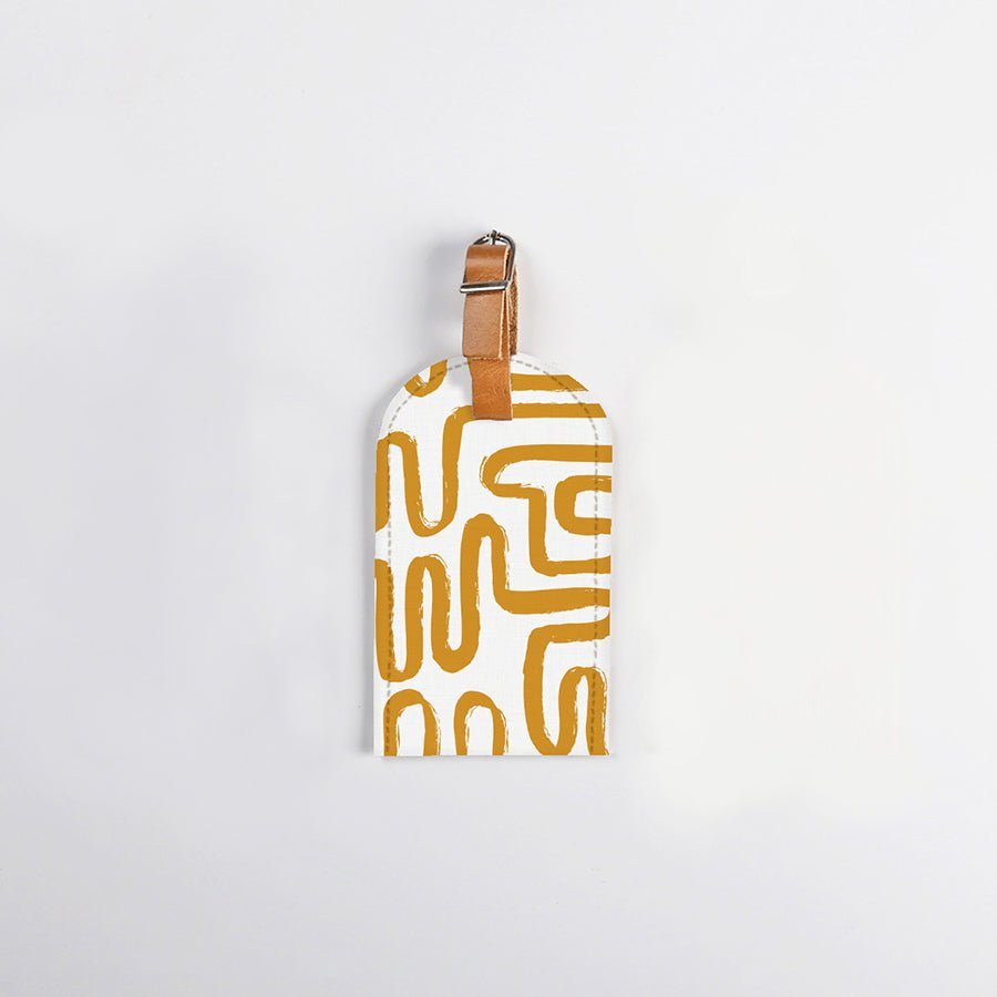 Thandana Laminated Fabric Luggage Stud Tag - KaryKase