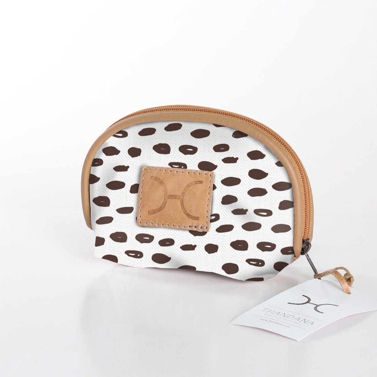 Thandana Laminated Fabric Makeup Bag - KaryKase