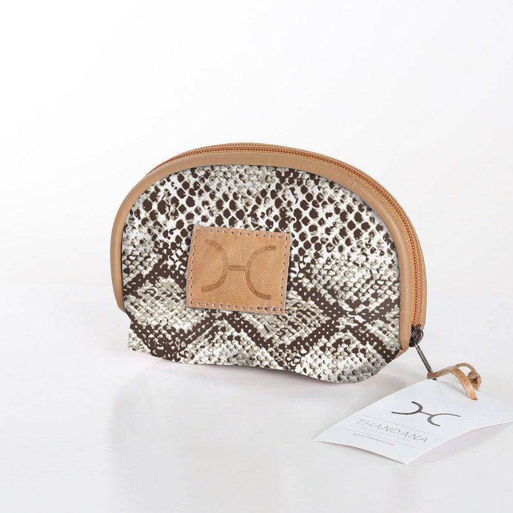 Thandana Laminated Fabric Makeup Bag - KaryKase