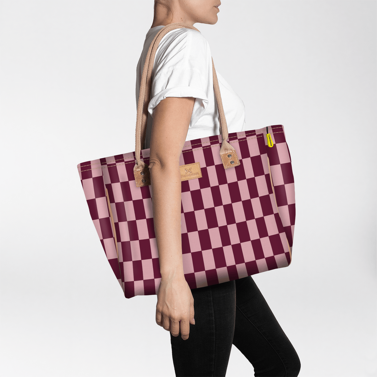 Thandana Laminated Fabric Medium Beach Bag - KaryKase