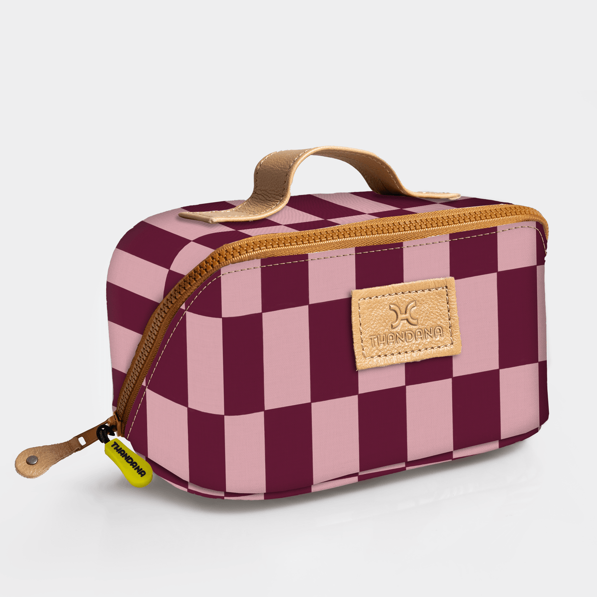 Thandana Laminated Fabric Side Mouth Vanity Bag - KaryKase