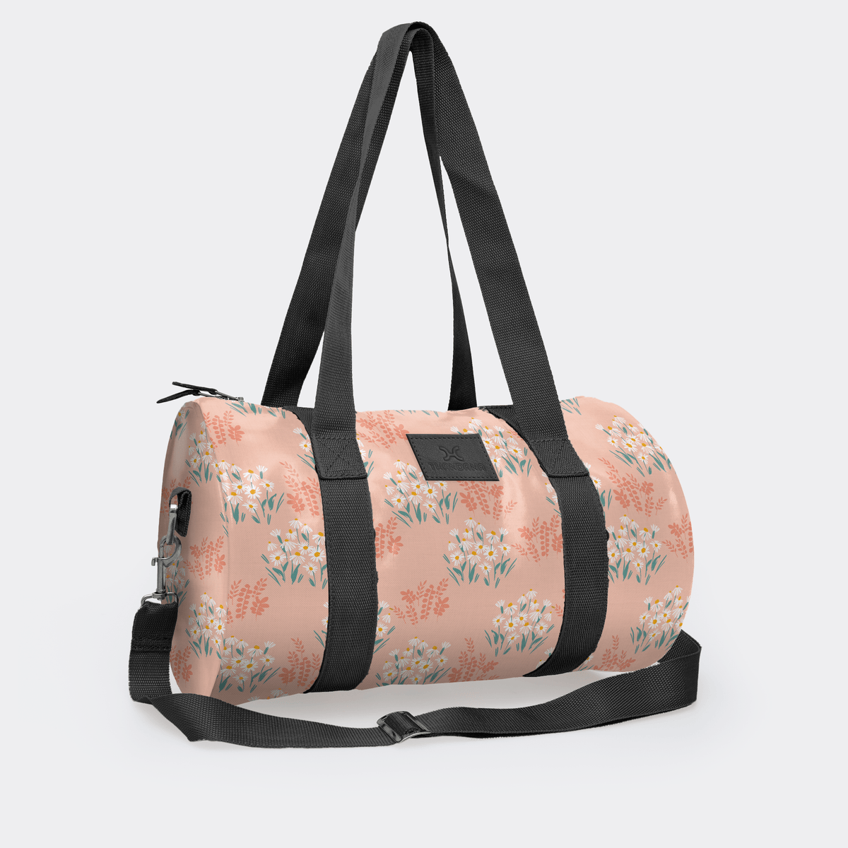 Thandana Laminated Fabric Sports & Gym Bag - Black Trim - KaryKase