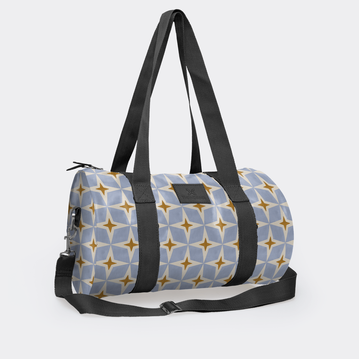 Thandana Laminated Fabric Sports & Gym Bag - Black Trim - KaryKase