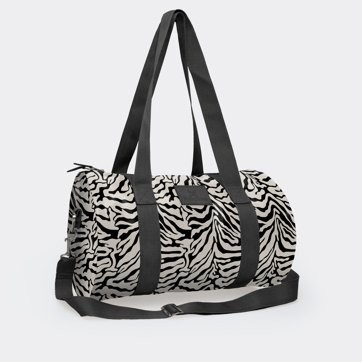 Thandana Laminated Fabric Sports & Gym Bag - Black Trim - KaryKase