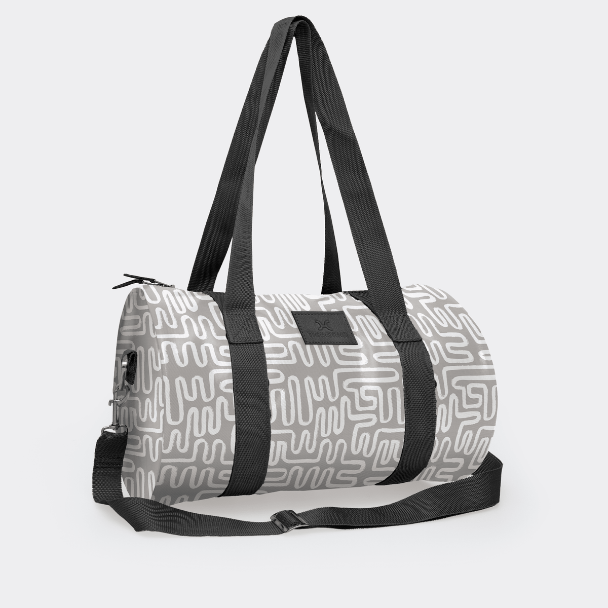Thandana Laminated Fabric Sports & Gym Bag - Black Trim - KaryKase