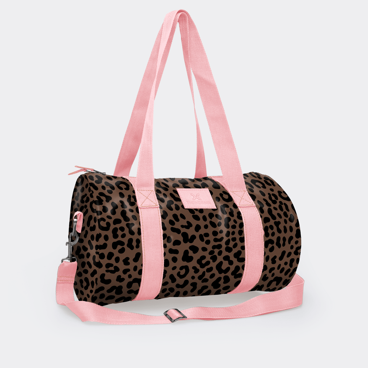 Thandana Laminated Fabric Sports & Gym Bag - Pink Trim - KaryKase