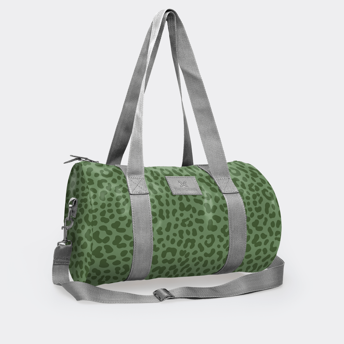 Thandana Laminated Fabric Sports & Gym Bag - Silver Trim - KaryKase