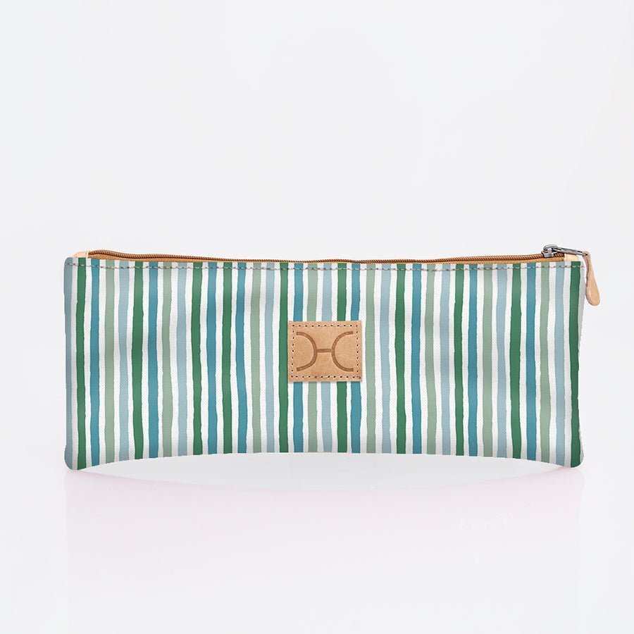 Thandana Laminated Fabric Triple Zip Pencil Case - KaryKase