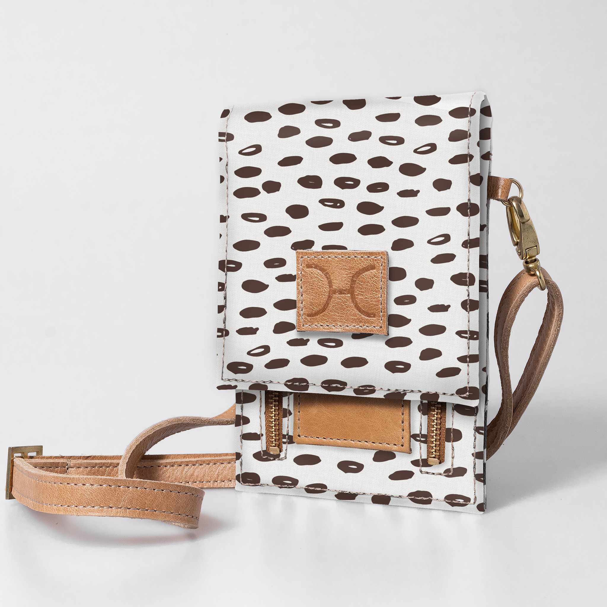 Thandana Laminated Fabric Urban Cellphone Sling - KaryKase