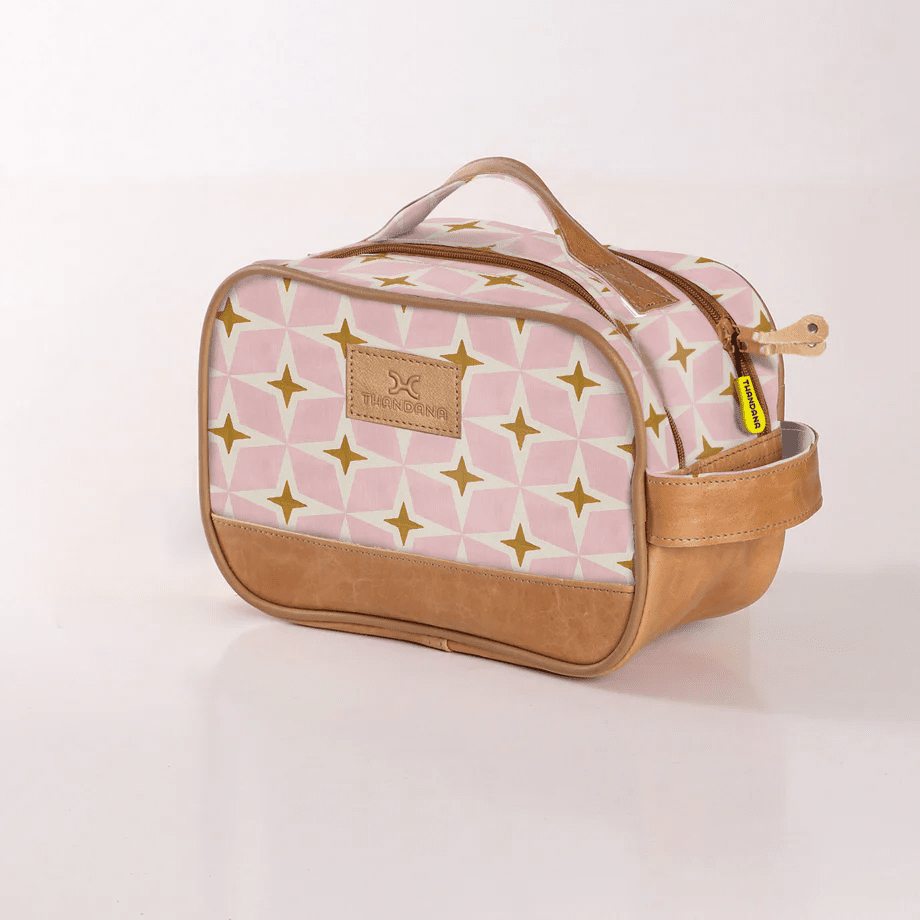 Thandana Laminated Fabric Vanity Bag - KaryKase