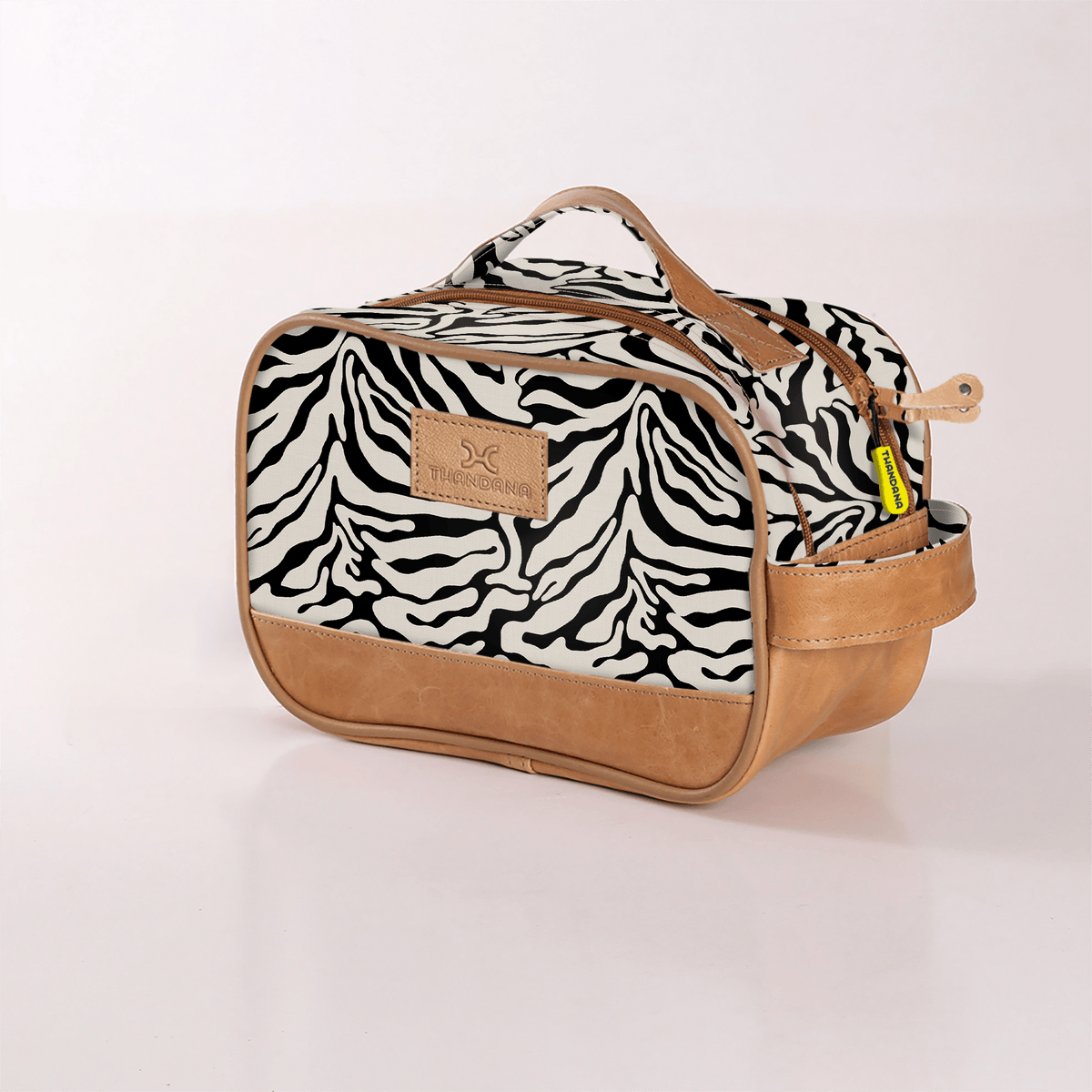 Thandana Laminated Fabric Vanity Bag - KaryKase